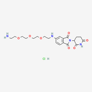 molecular formula C21H29ClN4O7 B12377028 Thalidomide-5-NH-PEG3-NH2 (hydrochloride) 