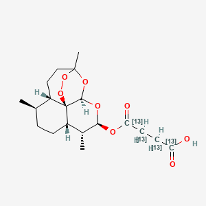 molecular formula C19H28O8 B12377046 Artesunate-13C4 