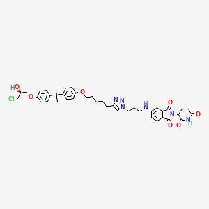 molecular formula C41H47ClN6O7 B12377054 PROTAC AR-NTD degrader 1 