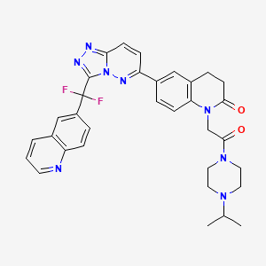 molecular formula C33H32F2N8O2 B12377061 c-Met-IN-21 