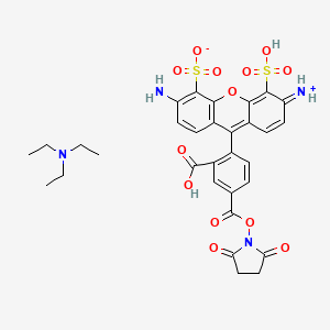 molecular formula C31H32N4O13S2 B12377076 AF488 NHS ester (TEA) 