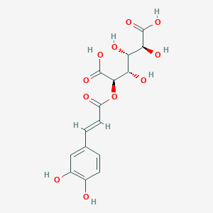 molecular formula C15H16O11 B1237708 2-O-caffeoylglucaric acid 