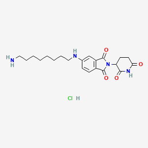 molecular formula C21H29ClN4O4 B12377093 Pomalidomide-5-C8-NH2 (hydrochloride) 