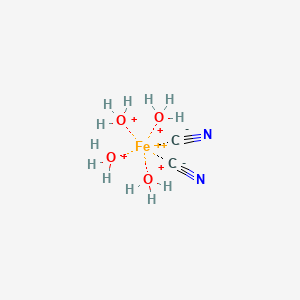 molecular formula C2H12FeN2O4+4 B1237712 Tetraaquadicyanidoiron 