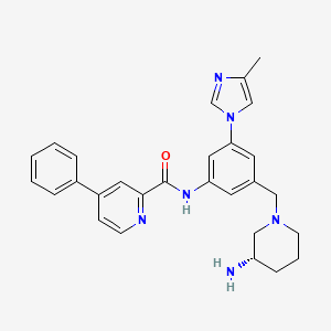 (S)-N-(3-((3-Aminopiperidin-1-YL)methyl)-5-(4-methyl-1H-imidazol-1-YL)phenyl)-4-phenylpicolinamide