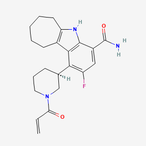 molecular formula C22H26FN3O2 B12377149 Cinsebrutinib CAS No. 2724962-58-5