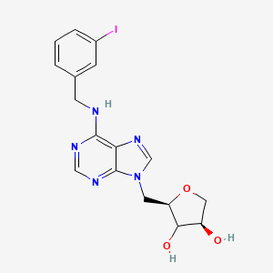 molecular formula C17H18IN5O3 B12377159 Anti-inflammatory agent 59 