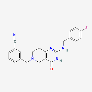 molecular formula C22H20FN5O B12377162 Antitumor agent-151 