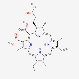 molecular formula C33H34N4O6 B1237717 Chlorin p6 CAS No. 22006-68-4