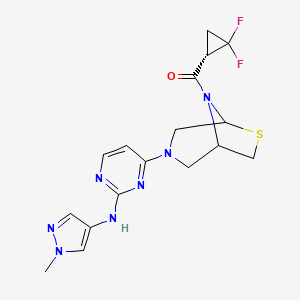 molecular formula C17H19F2N7OS B12377172 JAK kinase-IN-1 