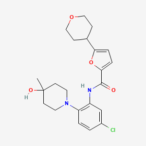 molecular formula C22H27ClN2O4 B12377179 Srpk1-IN-1 