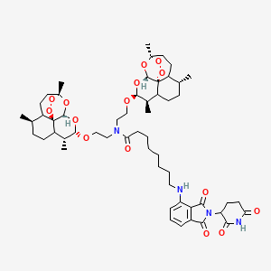 molecular formula C55H78N4O15 B12377212 PCLAF degrader AD4 