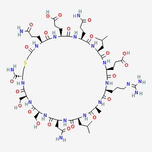 molecular formula C56H93N19O22S B12377222 Thioether-cyclized helix B peptide, CHBP 