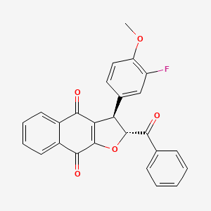 molecular formula C26H17FO5 B12377236 Anti-inflammatory agent 76 