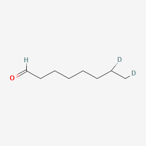 molecular formula C8H16O B12377239 Octanal-d2 