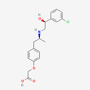 molecular formula C19H22ClNO4 B12377262 rel-2-[4-[(2S)-2-[[(2S)-2-(3-Chlorophenyl)-2-hydroxyethyl]amino]propyl]phenoxy]acetic acid CAS No. 90730-96-4