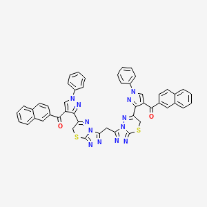 molecular formula C49H32N12O2S2 B12377299 Egfr/cdk2-IN-2 