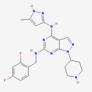 molecular formula C21H23F2N9 B12377336 Plk4-IN-4 