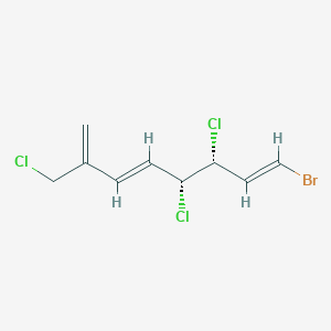 molecular formula C9H10BrCl3 B1237738 1-Bromo-7-chloromethyl-3,4-dichloro-3-methyl-1,5,7-octatriene CAS No. 133086-86-9
