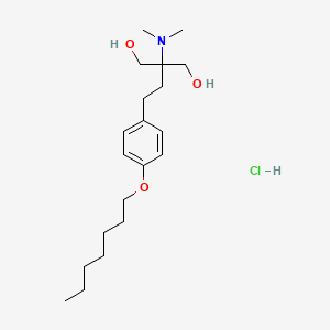 molecular formula C20H36ClNO3 B12377407 2-(Dimethylamino)-2-[2-(4-heptoxyphenyl)ethyl]propane-1,3-diol;hydrochloride 