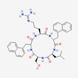 molecular formula C41H50N8O6 B12377411 sPLA2-IIA Inhibitor 