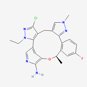 molecular formula C23H22ClFN6O B12377415 Alk-IN-27 CAS No. 2739866-40-9