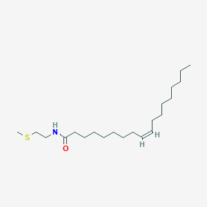 molecular formula C21H41NOS B1237742 9-Octadecenamide, N-(2-(methylthio)ethyl)-, (Z)- CAS No. 83700-65-6