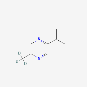 molecular formula C8H12N2 B12377429 2-Isopropyl-5-methylpyrazine-d3 