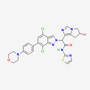 molecular formula C28H24Cl2FN7O2S B12377461 Egfr-IN-103 