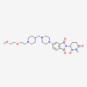 molecular formula C27H37N5O6 B12377479 E3 Ligase Ligand-linker Conjugate 9 