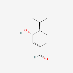 molecular formula C10H16O2 B12377493 (3R,4R)-3-Hydroxy-4-isopropylcyclohex-1-ene-1-carbaldehyde 