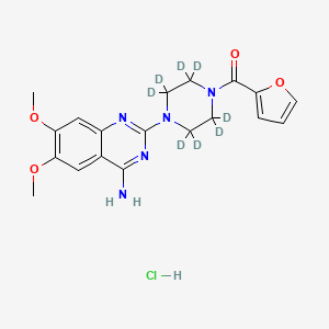 molecular formula C19H22ClN5O4 B12377515 Prazosin-d8 hydrochloride 