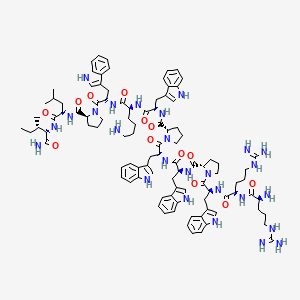 molecular formula C100H132N26O13 B12377549 Retro-indolicidin 