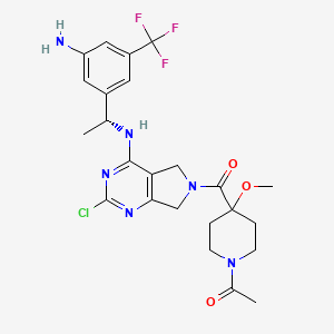 molecular formula C24H28ClF3N6O3 B12377555 KRAS ligand 4 