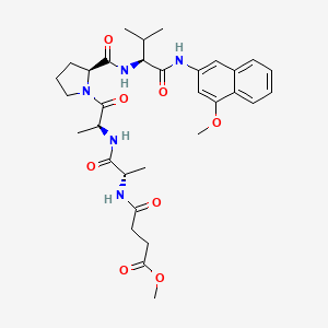 molecular formula C32H43N5O8 B12377569 MeOSuc-Ala-Ala-Pro-Val-MNA 