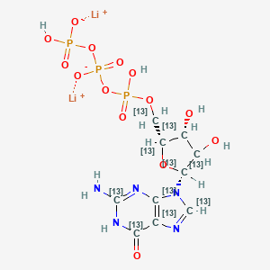 Guanosine triphosphate-13C10 (dilithium)