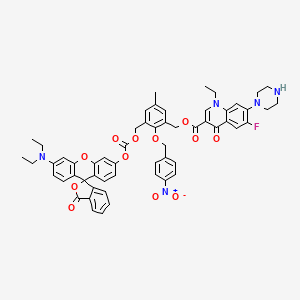 molecular formula C57H52FN5O12 B12377584 antibiotic prodrug NR-NO2 