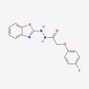 molecular formula C15H12FN3O3 B12377597 Antibiofilm agent-6 