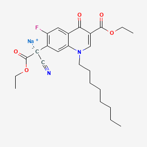 molecular formula C25H30FN2NaO5 B12377607 Antibacterial agent 174 