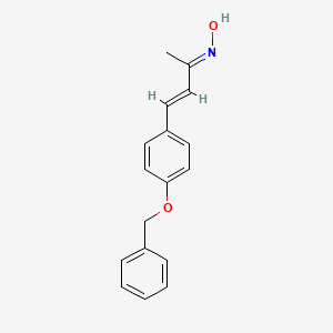 molecular formula C17H17NO2 B1237761 (2E,3E)-4-[4-(benzyloxy)phenyl]-N-hydroxybut-3-en-2-imine 