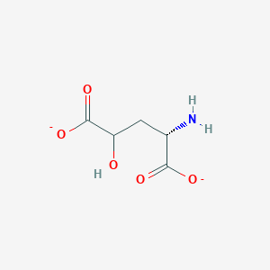 molecular formula C5H7NO5-2 B1237762 (2S)-2-amino-4-hydroxypentanedioate 