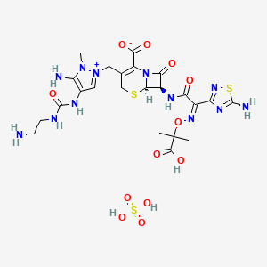 molecular formula C23H32N12O12S3 B12377623 Ceftolozane (sulfate) 