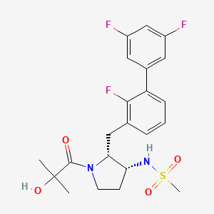 molecular formula C22H25F3N2O4S B12377645 (2R,3R)-Firazorexton 