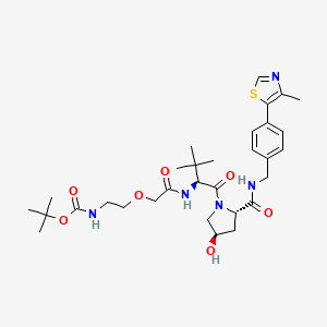 molecular formula C31H45N5O7S B12377678 VH032-O-C2-NH-Boc 