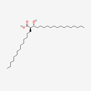 molecular formula C32H64O3 B1237769 (2R,3R)-3-hydroxy-2-tetradecyloctadecanoic acid CAS No. 446-21-9