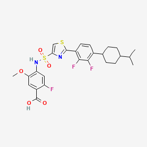 molecular formula C26H27F3N2O5S2 B12377696 Hsd17B13-IN-76 