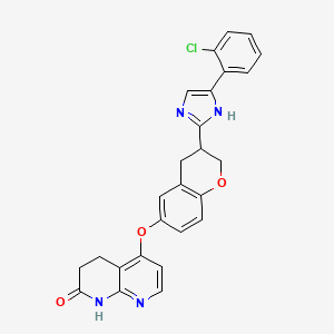 molecular formula C26H21ClN4O3 B12377698 Anticancer agent 124 