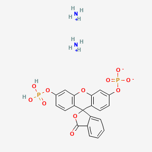 molecular formula C20H20N2O11P2 B12377720 Fluorescein-diphosphat (diammonium) 