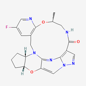 molecular formula C21H21FN6O3 B12377740 Enbezotinib (enantiomer) 