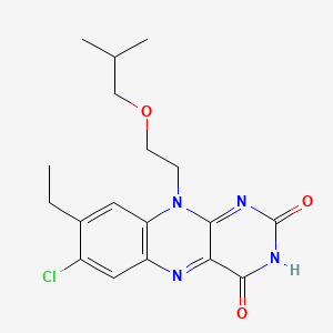 7-Chloro-8-ethyl-10-[2-(2-methylpropoxy)ethyl]benzo[g]pteridine-2,4-dione